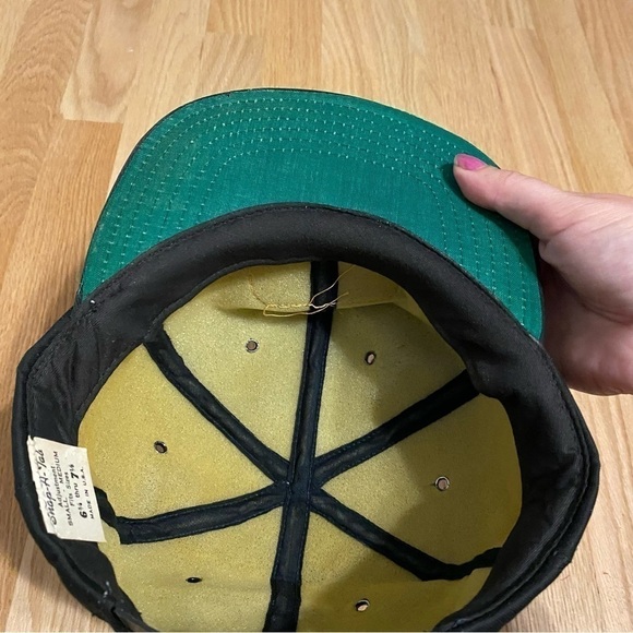 Vintage White Diner Tamaqua Pennsylvania Black Patch SnapBack Hat Trucker - Picture 6 of 9